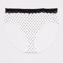 Ambrielle Cotton High Cut Panty