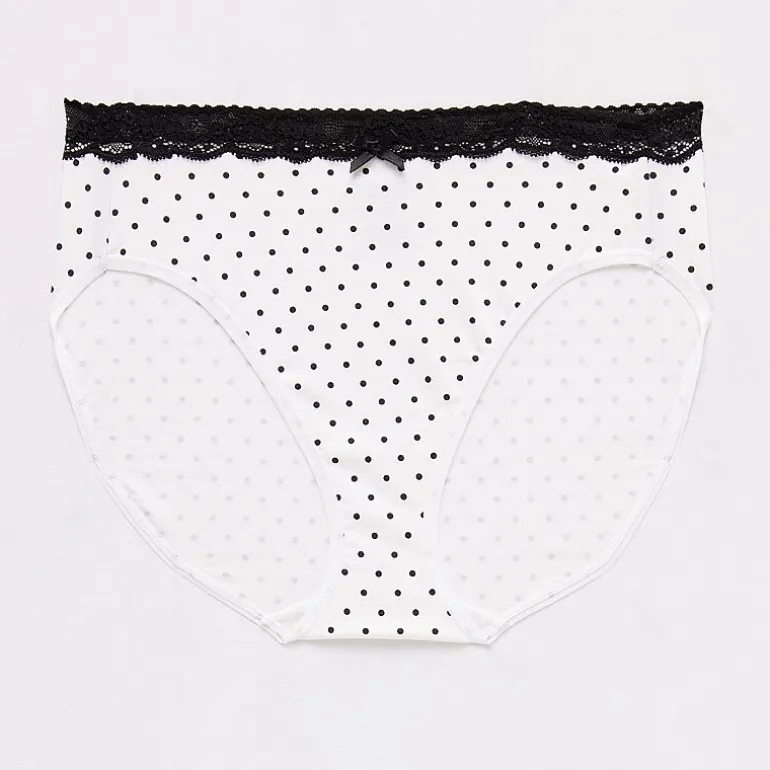 Ambrielle Cotton High Cut Panty