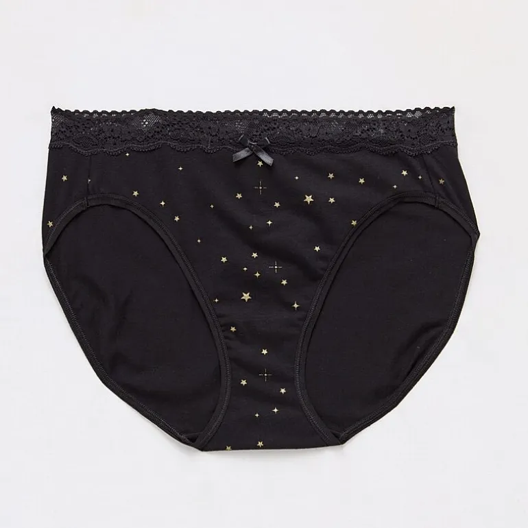 Ambrielle Cotton High Cut Panty