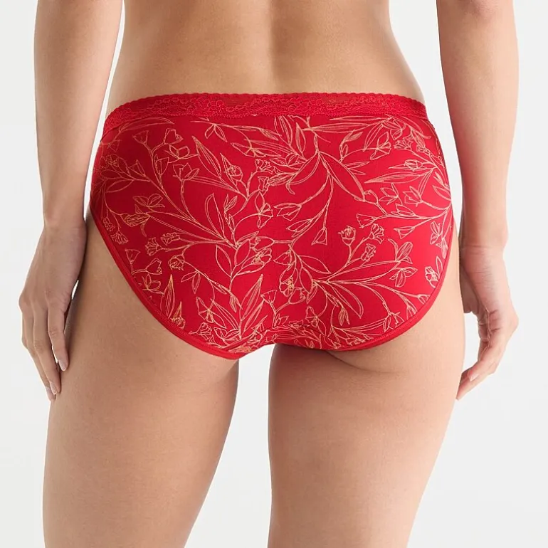 Ambrielle Cotton High Cut Panty