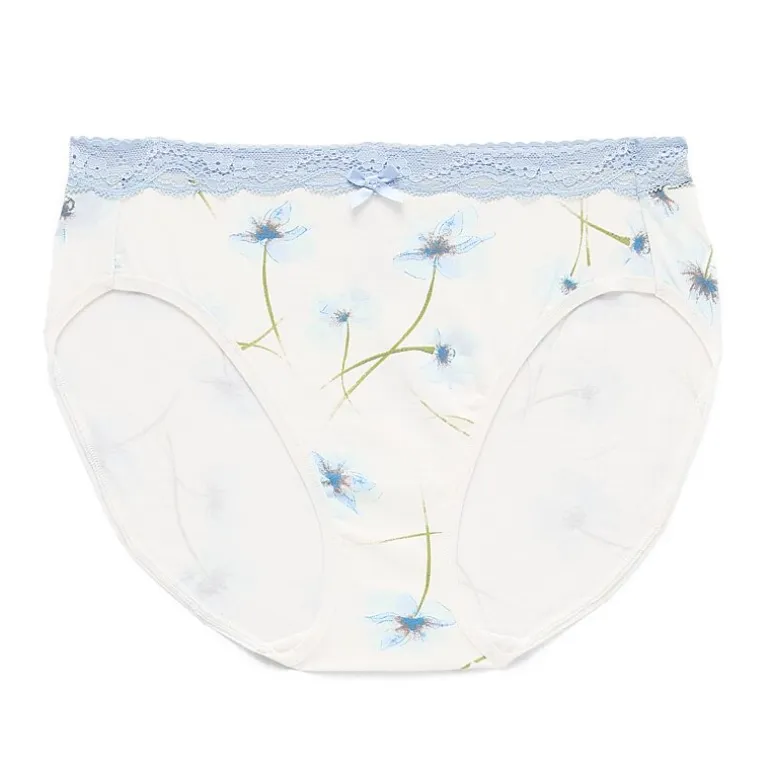 Ambrielle Cotton High Cut Panty