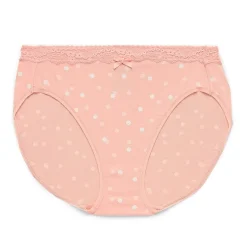 Ambrielle Cotton High Cut Panty