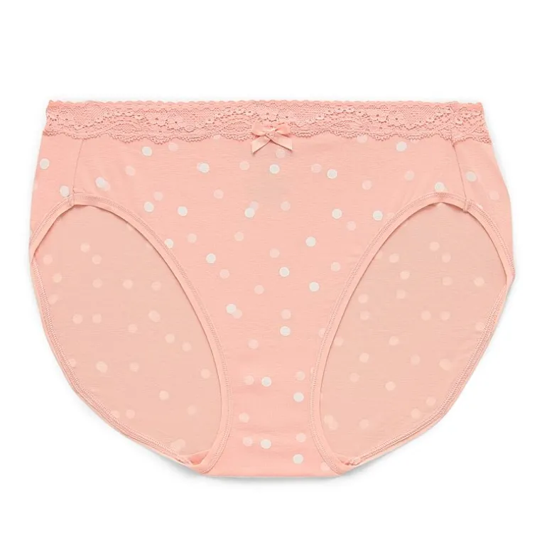 Ambrielle Cotton High Cut Panty
