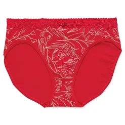 Ambrielle Cotton High Cut Panty