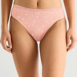Ambrielle Cotton High Cut Panty