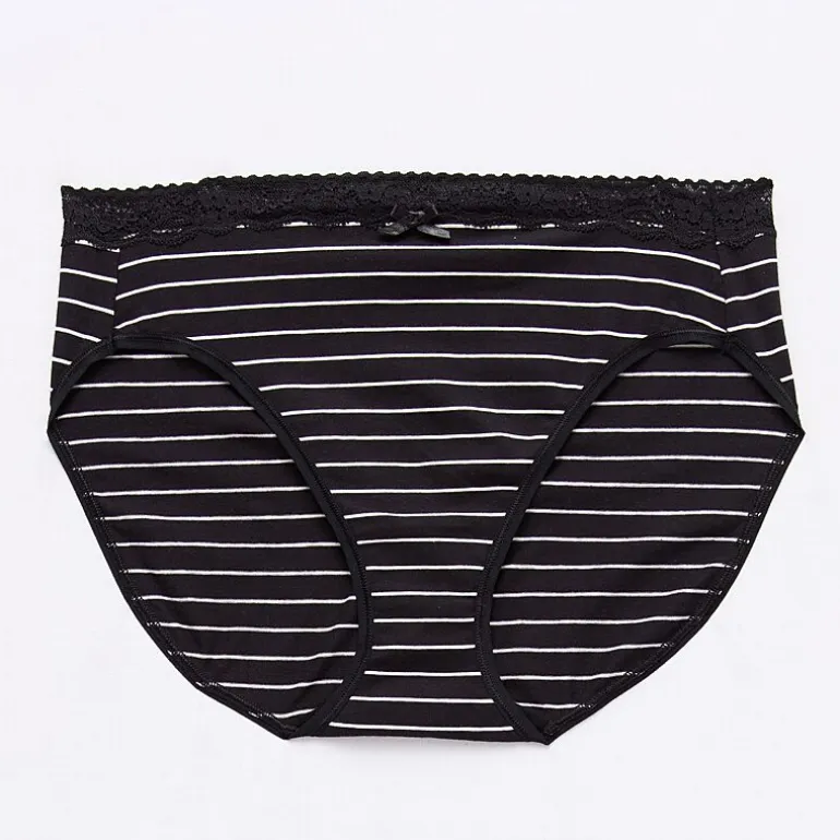 Ambrielle Cotton High Cut Panty