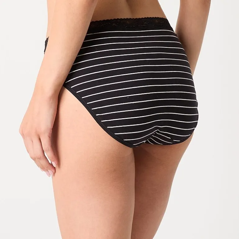 Ambrielle Cotton High Cut Panty
