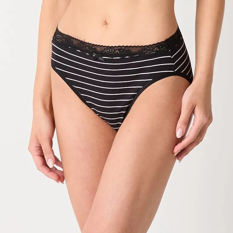 Ambrielle Cotton High Cut Panty