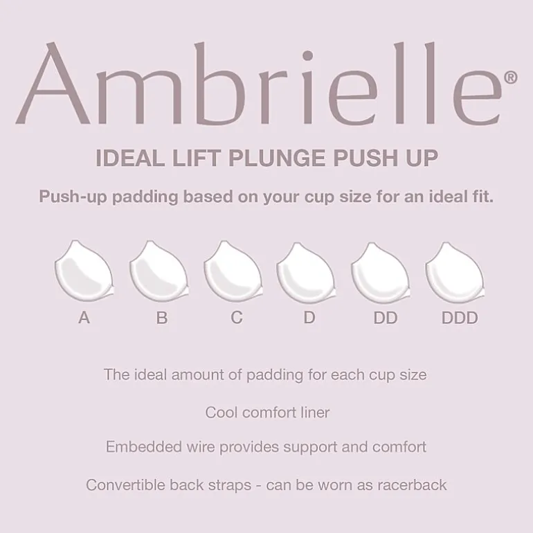 Ambrielle Ideal Lift Plunge Bra
