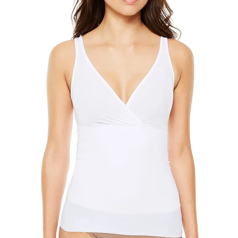 Ambrielle No Side-Show V-Neck Tummy Shaping Shapewear Camisole