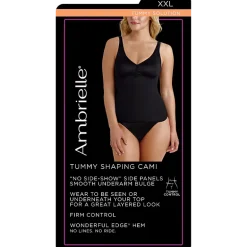 Ambrielle No Side-Show Waist Shaping Tank Shapewear Camisole