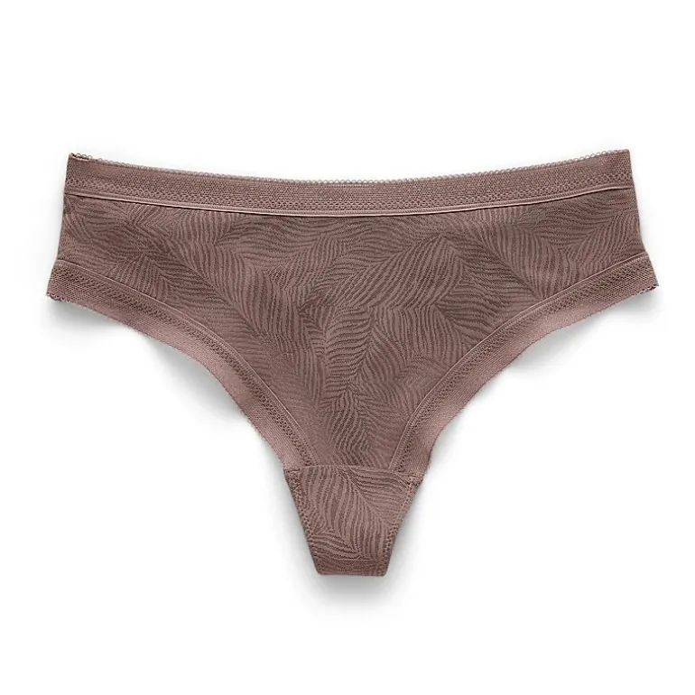 Ambrielle Smooth Lace Thong Panty