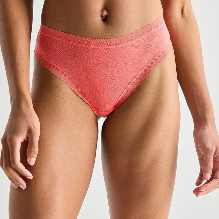 Ambrielle Smooth Lace Thong Panty