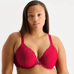 Ambrielle Tulip Lace Push Up Bra