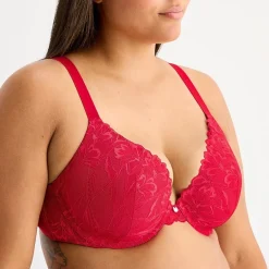 Ambrielle Tulip Lace Push Up Bra