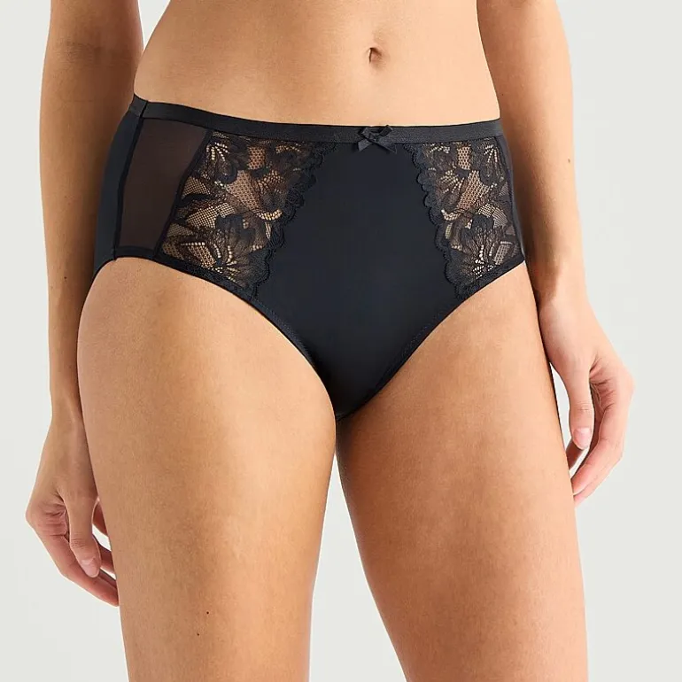 Ambrielle Tulip Lace Shine Brief Panty