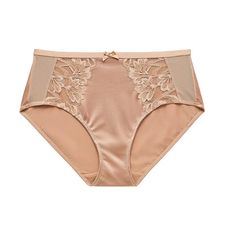 Ambrielle Tulip Lace Shine Brief Panty