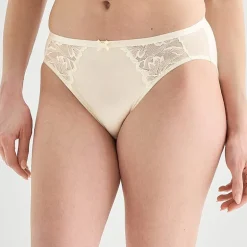 Ambrielle Tulip Lace Shine High Cut Panty