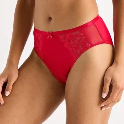 Ambrielle Tulip Lace Shine High Cut Panty