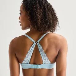 Ambrielle Womens Everyday Lace Demi Bra