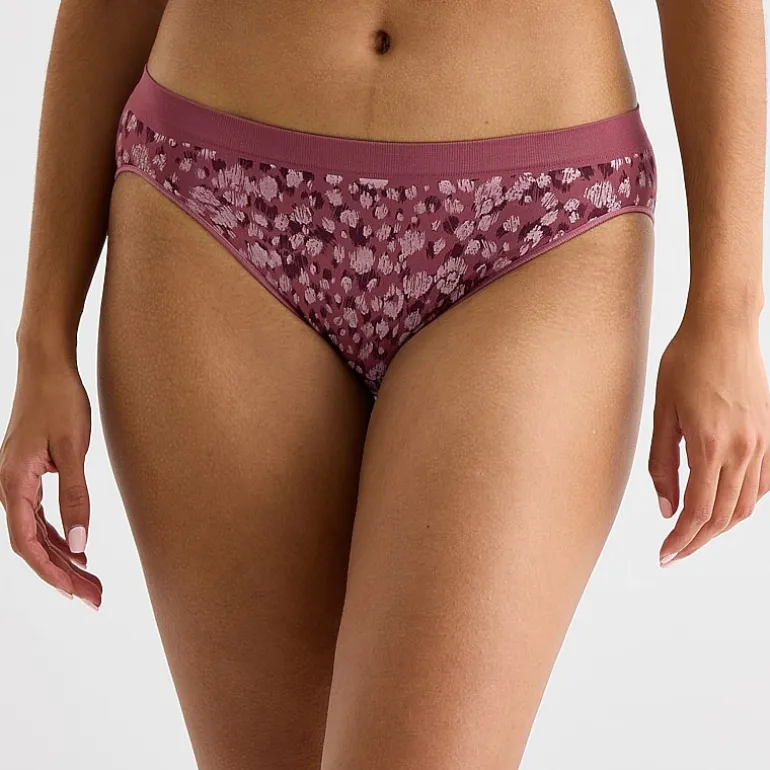 Ambrielle Womens Seamless High Cut Panty