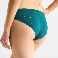 Ambrielle Womens Seamless High Cut Panty