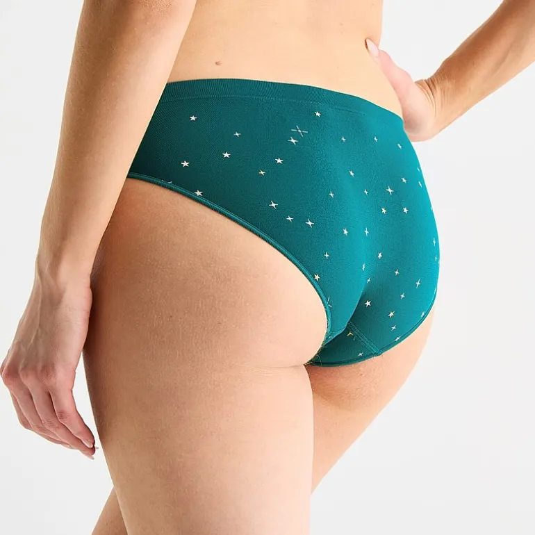 Ambrielle Womens Seamless High Cut Panty