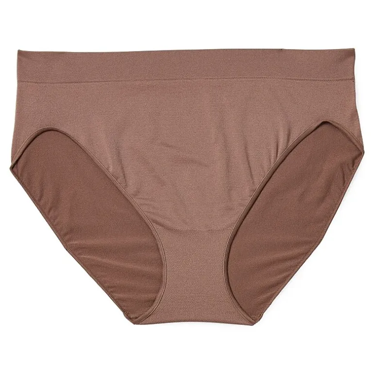 Ambrielle Womens Seamless High Cut Panty
