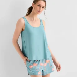 Ambrielle Womens Sleeveless 2-pc. Pajama Set