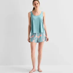 Ambrielle Womens Sleeveless 2-pc. Pajama Set