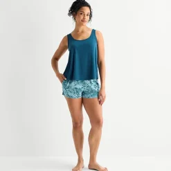 Ambrielle Womens Sleeveless 2-pc. Pajama Set