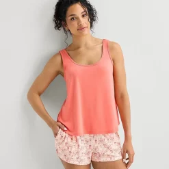 Ambrielle Womens Sleeveless 2-pc. Pajama Set