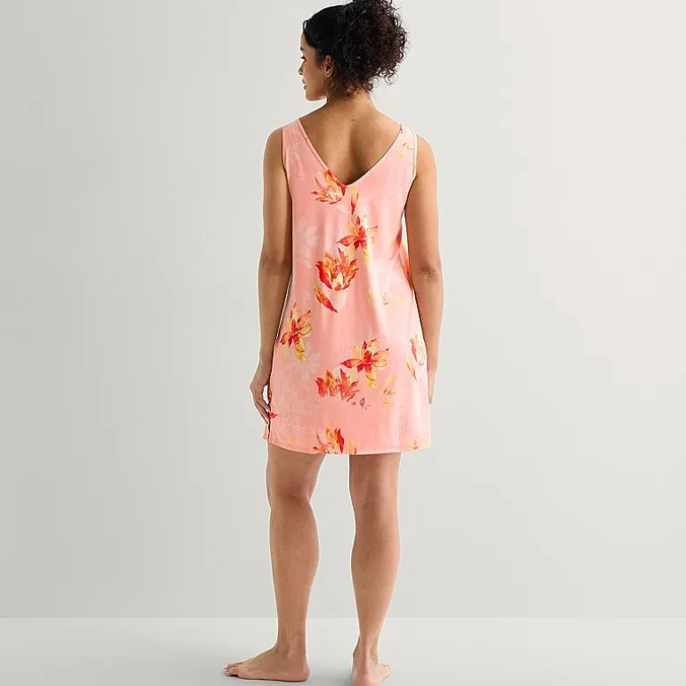 Ambrielle Womens Sleeveless V Neck Nightshirt