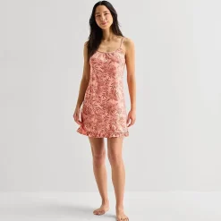 Ambrielle Womens Sleeveless Crew Neck Chemise