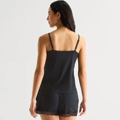 Ambrielle Womens V Neck Sleeveless Pajama Top