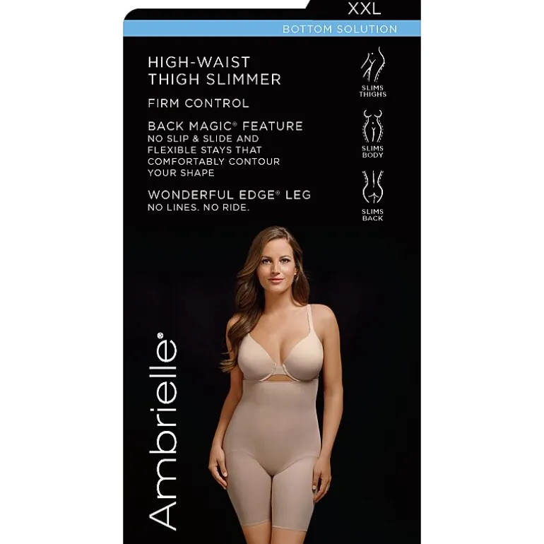 Ambrielle Wonderful Edge® Back Magic® High-Waist Thigh Slimmers