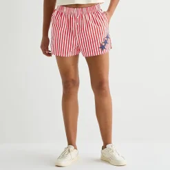 Americana Womens Juniors Pull-On Short