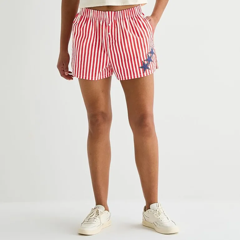 Americana Womens Juniors Pull-On Short