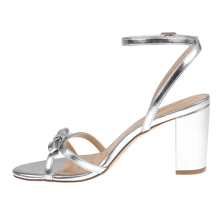 American Glamour Badgley Mischka Womens Millicent Heeled Sandals