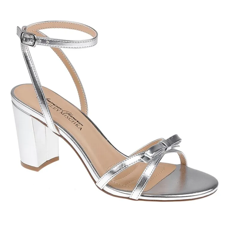 American Glamour Badgley Mischka Womens Millicent Heeled Sandals