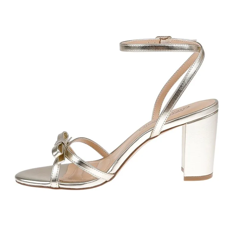 American Glamour Badgley Mischka Womens Millicent Heeled Sandals