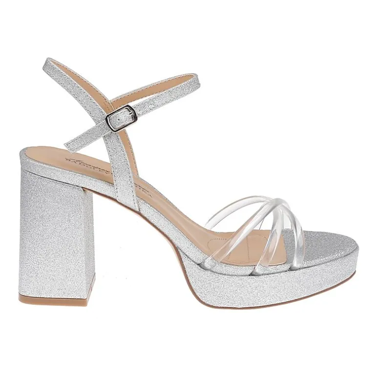 American Glamour Badgley Mischka Womens Madira Heeled Sandals