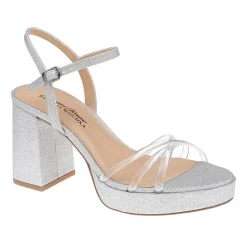 American Glamour Badgley Mischka Womens Madira Heeled Sandals