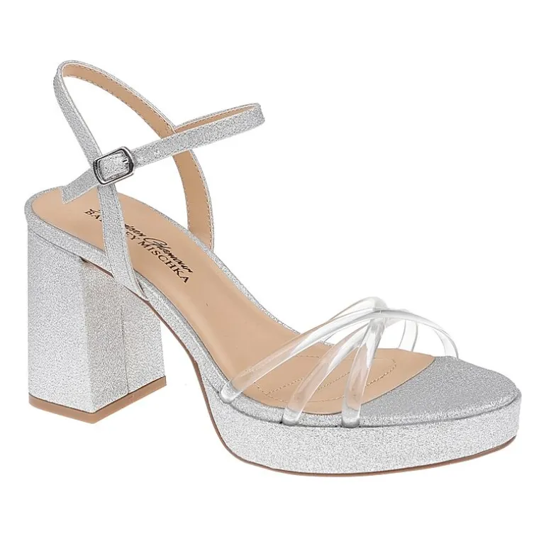 American Glamour Badgley Mischka Womens Madira Heeled Sandals