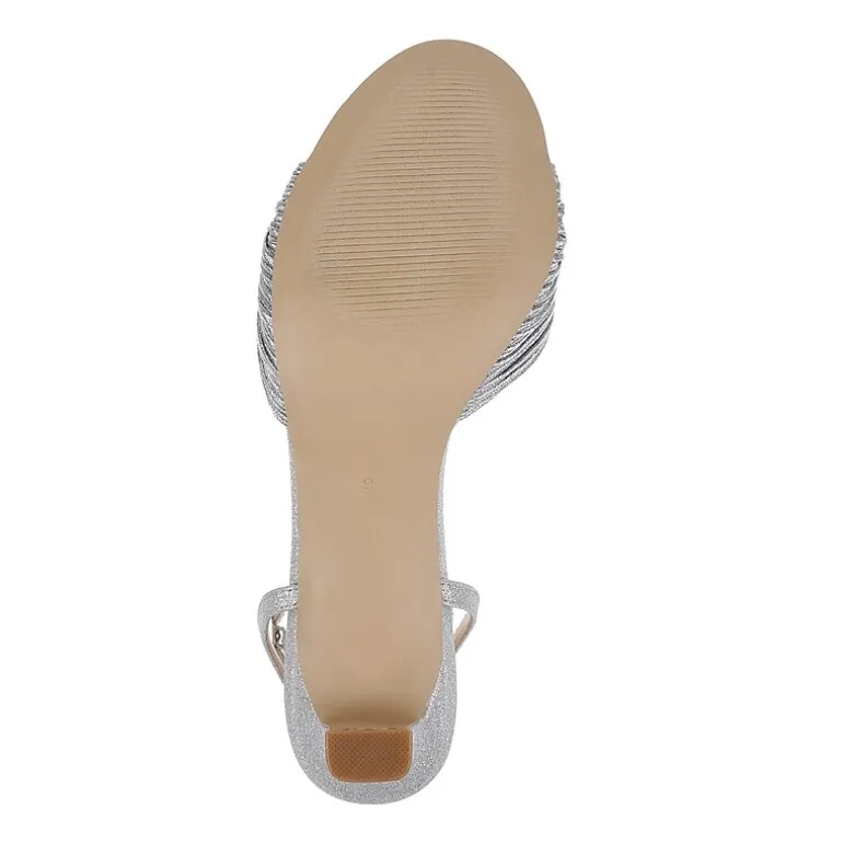 American Glamour Badgley Mischka Womens Maisie Heeled Sandals