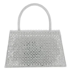 American Glamour Badgley Mischka Crystal Flap Beaded Clutch
