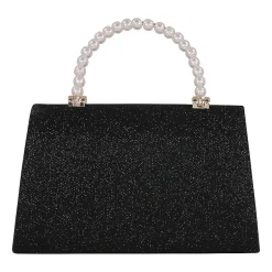 American Glamour Badgley Mischka Pearl Top Handle Evening Bag