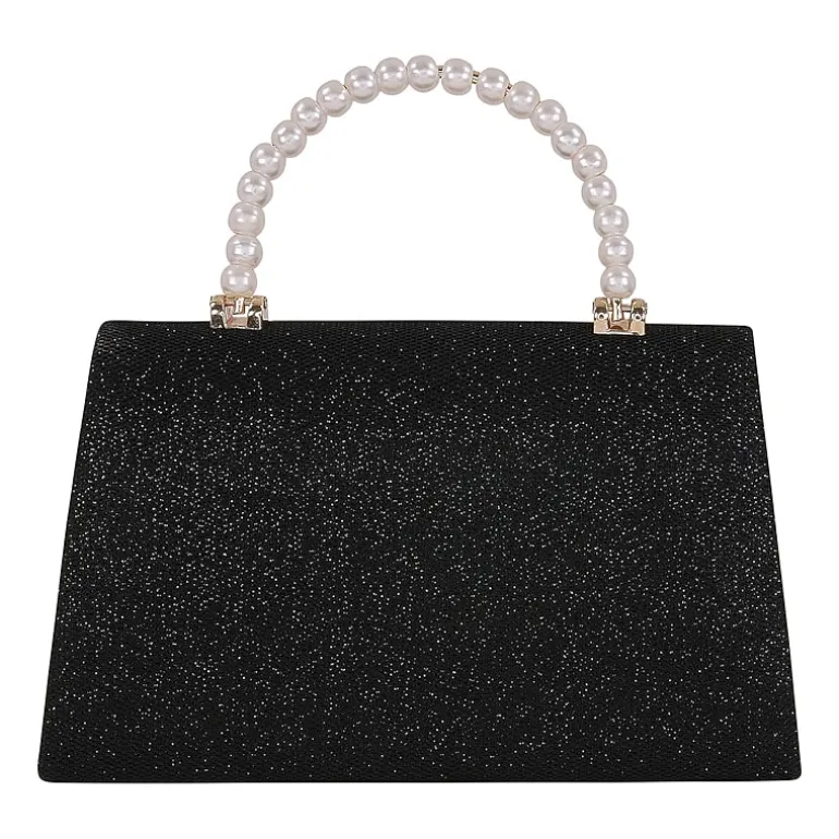 American Glamour Badgley Mischka Pearl Top Handle Evening Bag