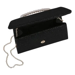 American Glamour Badgley Mischka Pearl Top Handle Evening Bag