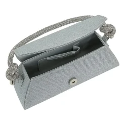American Glamour Badgley Mischka Crystal Top Handle Evening Bag
